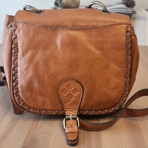 Patricia Nash Tan Leather Crossbody Bag